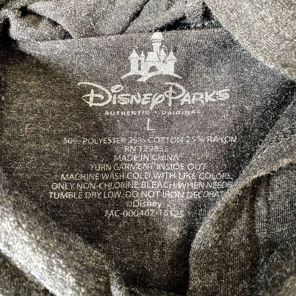 Disney Parks Rock N Rollercoaster Sleeveless Hoodie Graphic Edgy Size‎ Large - Picture 3 of 3